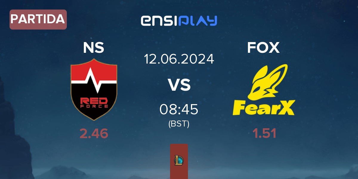 Partida Nongshim RedForce NS vs FearX FOX | 12.06
