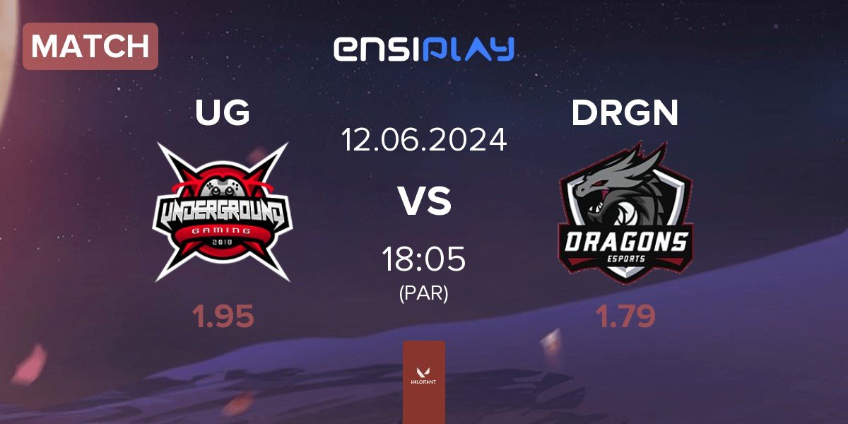 Match Underground Gaming UG vs Dragons Esports DRGN | 12.06