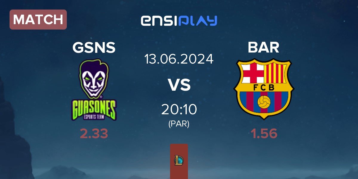 Match Guasones GSNS vs Barça eSports BAR | 13.06