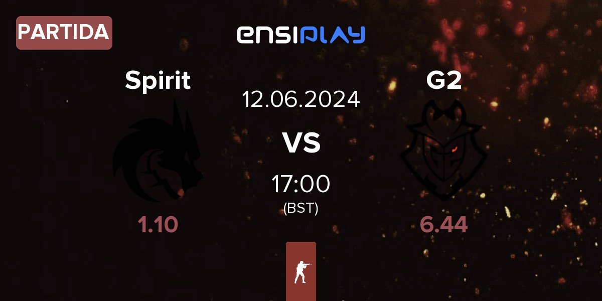 Partida Team Spirit Spirit vs G2 Esports G2 | 12.06