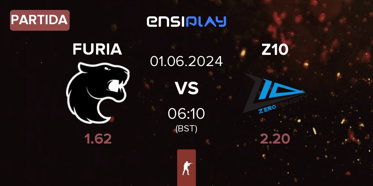 Partida FURIA Esports FURIA vs Zero Tenacity Z10 | 01.06