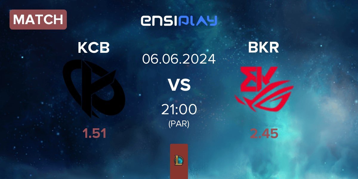 Match Karmine Corp Blue KCB vs BK ROG Esports BKR | 06.06