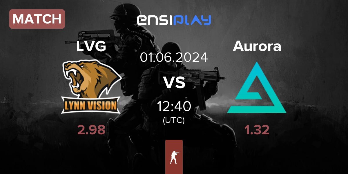 Match Lynn Vision Gaming LVG vs Aurora Gaming Aurora | 01.06