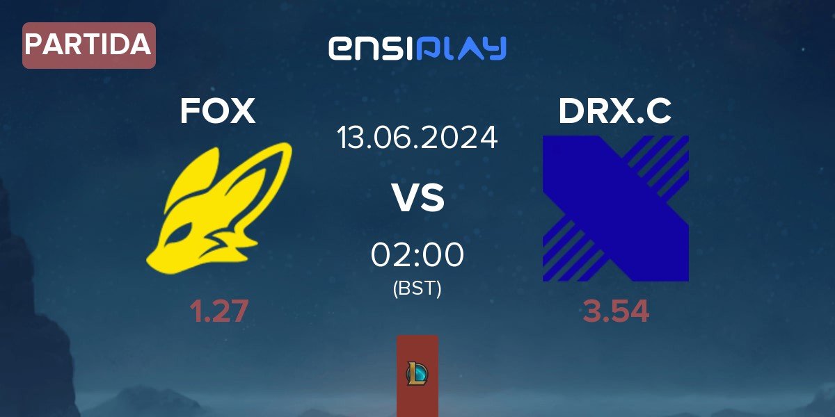 Partida BNK FearX Youth FOX vs DRX Challengers DRX.C | 13.06
