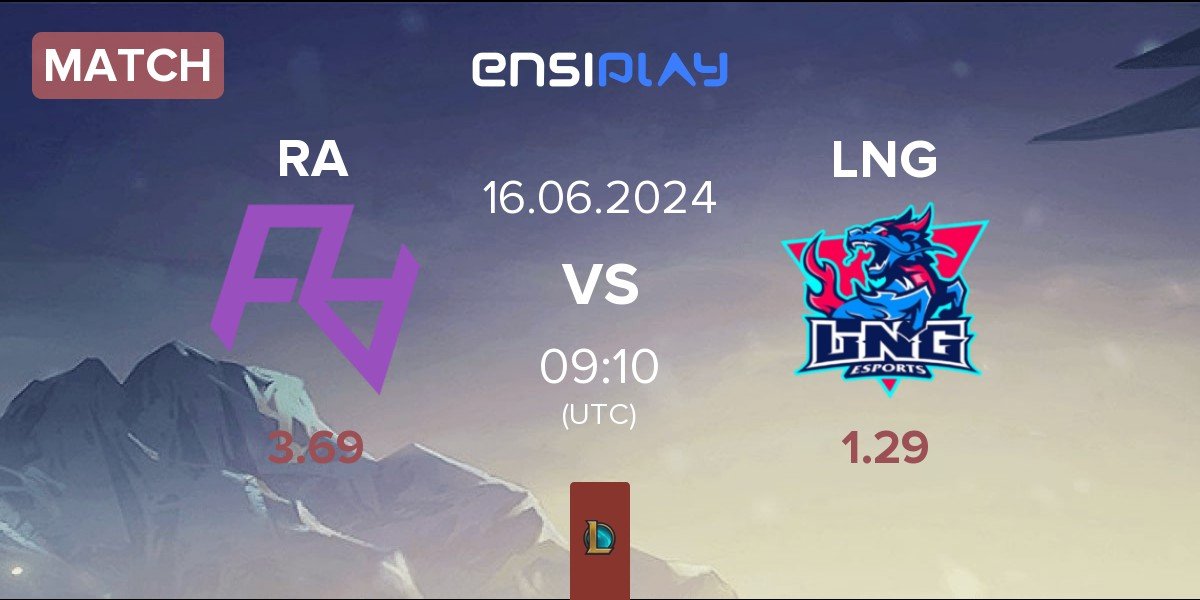 Match Rare Atom RA vs LNG Esports LNG | 16.06
