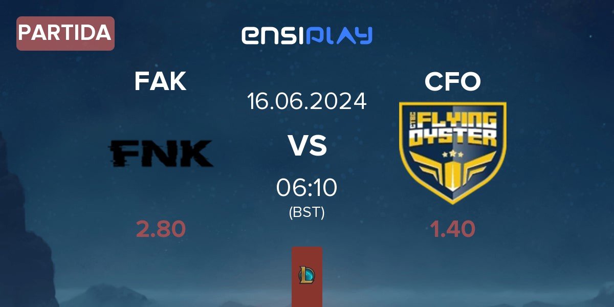Partida Frank Esports FAK vs CTBC Flying Oyster CFO | 16.06
