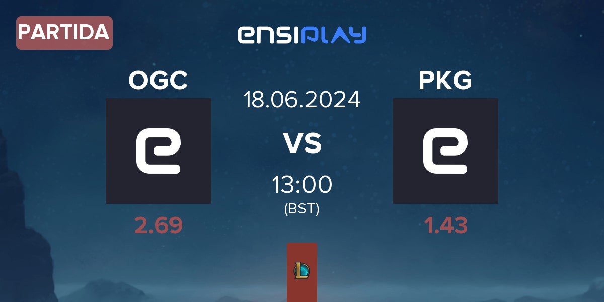 Partida OGC Esports OGC vs Parakeet Gaming PKG | 18.06