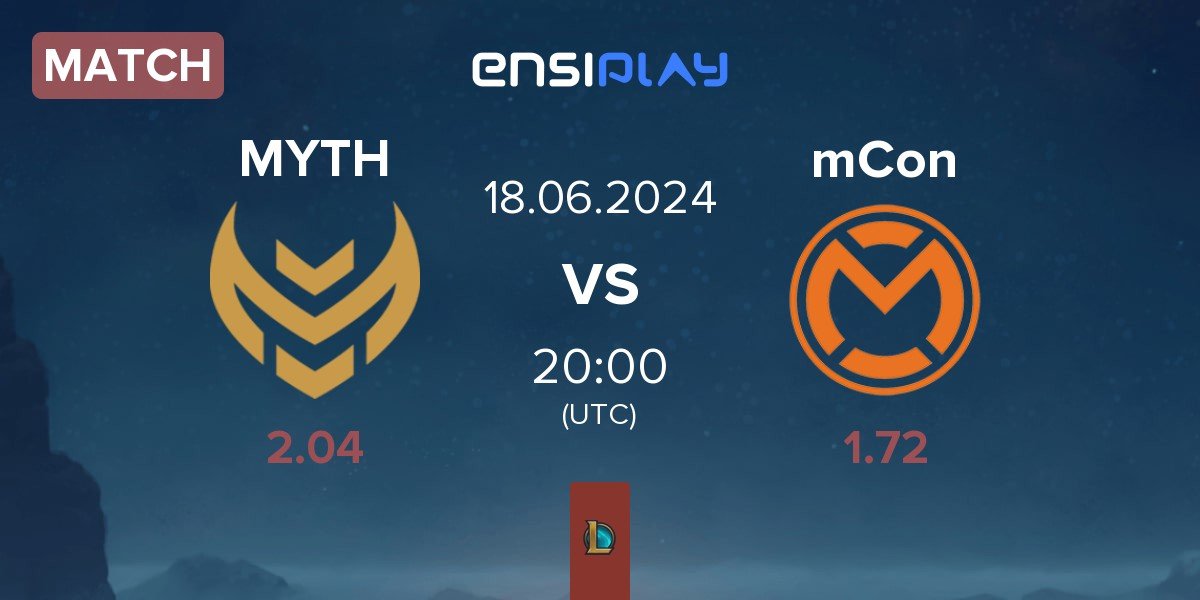 Match Myth Esports MYTH vs mCon esports mCon | 18.06