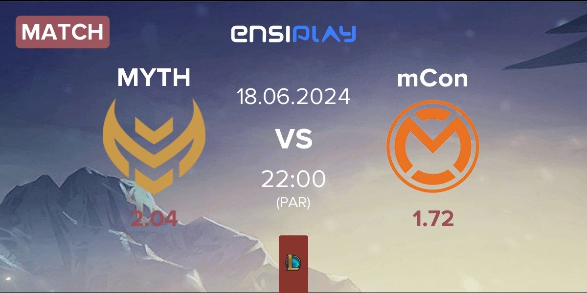 Match Myth Esports MYTH vs mCon esports mCon | 18.06