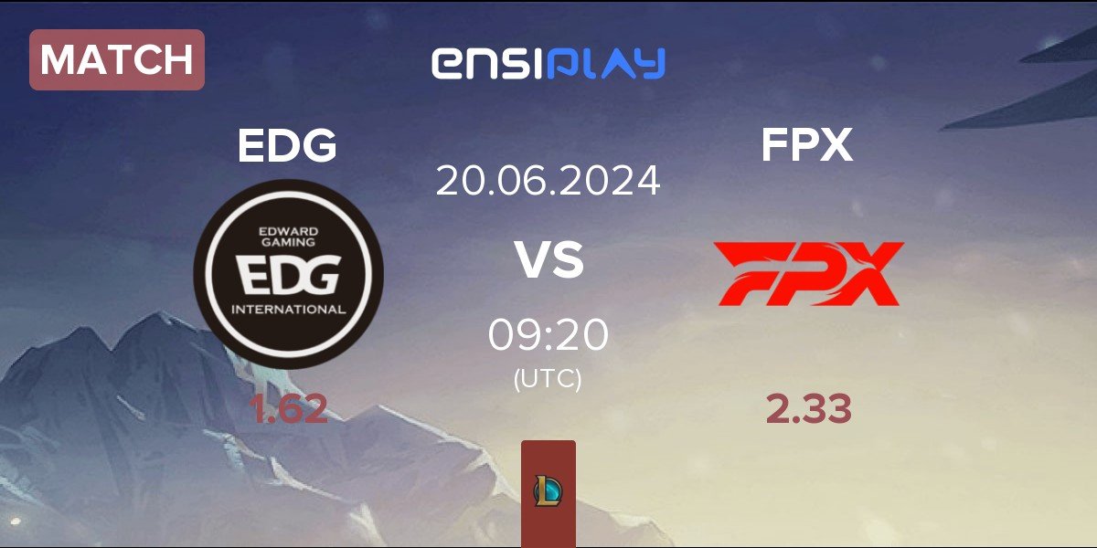 Match EDward Gaming EDG vs FunPlus Phoenix FPX | 20.06