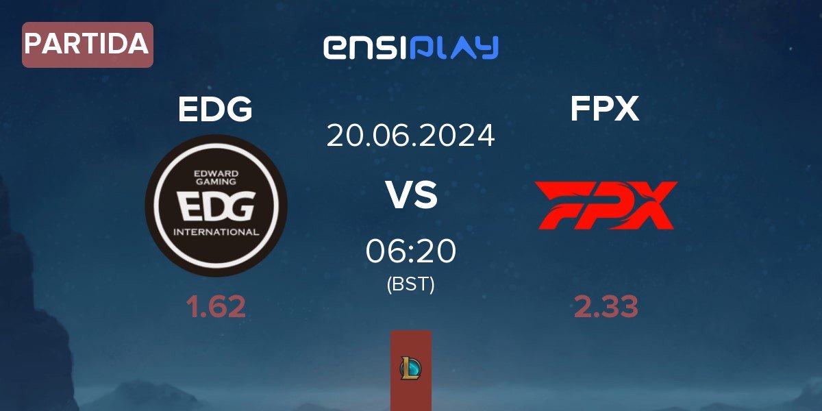 Partida EDward Gaming EDG vs FunPlus Phoenix FPX | 20.06