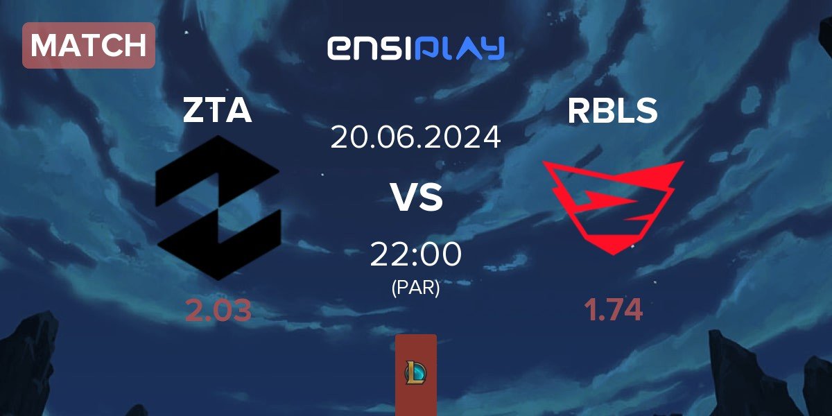 Match ZETA ZTA vs Rebels Gaming RBLS | 20.06
