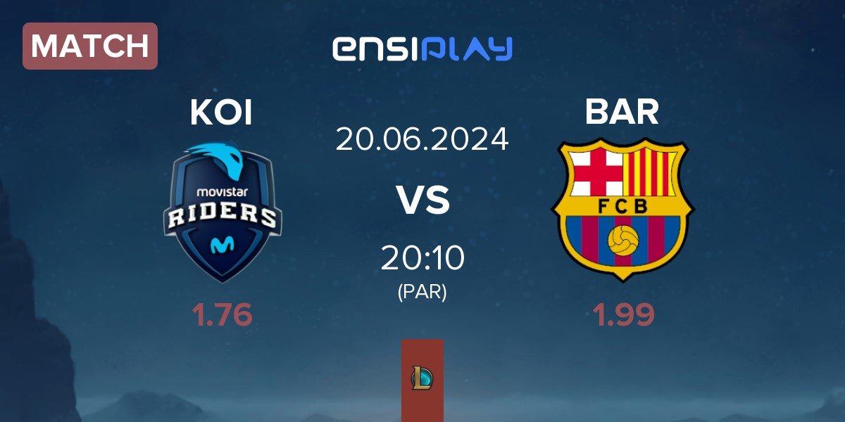 Match Movistar KOI KOI vs Barça eSports BAR | 20.06