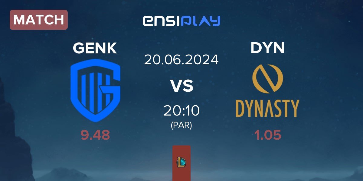 Match KRC Genk Esports GENK vs Dynasty DYN | 20.06
