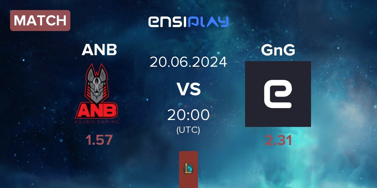 Match Anubis Gaming ANB vs GnG Amazigh GnG | 20.06
