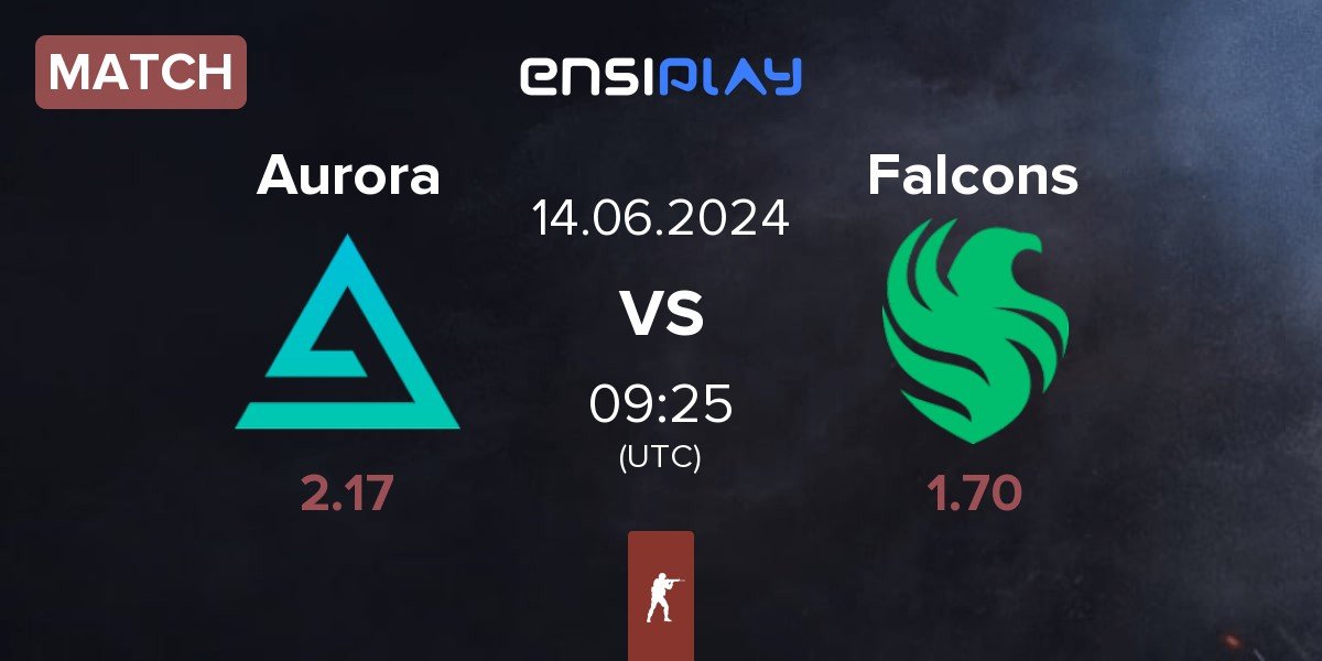Match Aurora Gaming Aurora vs Team Falcons Falcons | 14.06