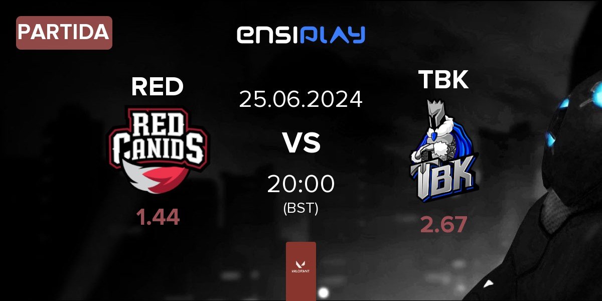 Partida RED Canids RED vs TBK Esports TBK | 25.06