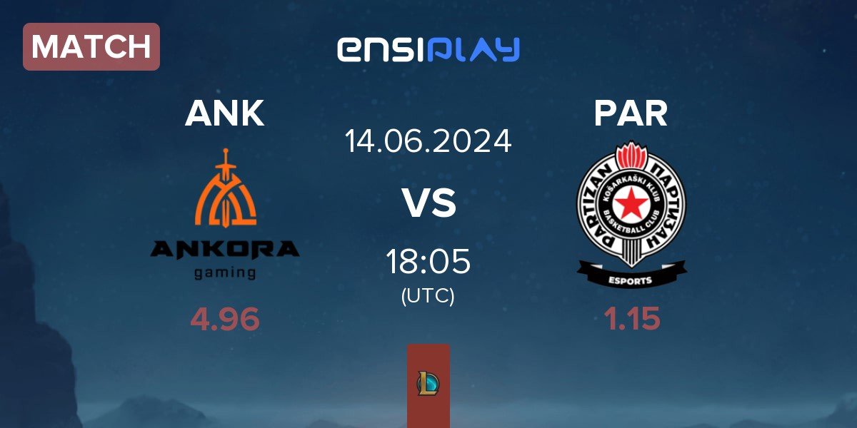 Match Ankora Gaming ANK vs Partizan Esports PAR | 14.06