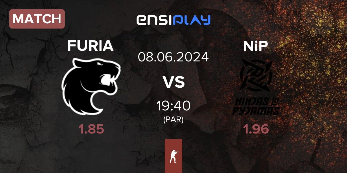Match FURIA Esports FURIA vs Ninjas in Pyjamas NiP | 08.06