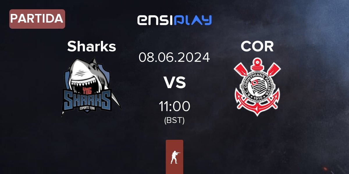 Partida Sharks Esports Sharks vs Corinthians COR | 08.06