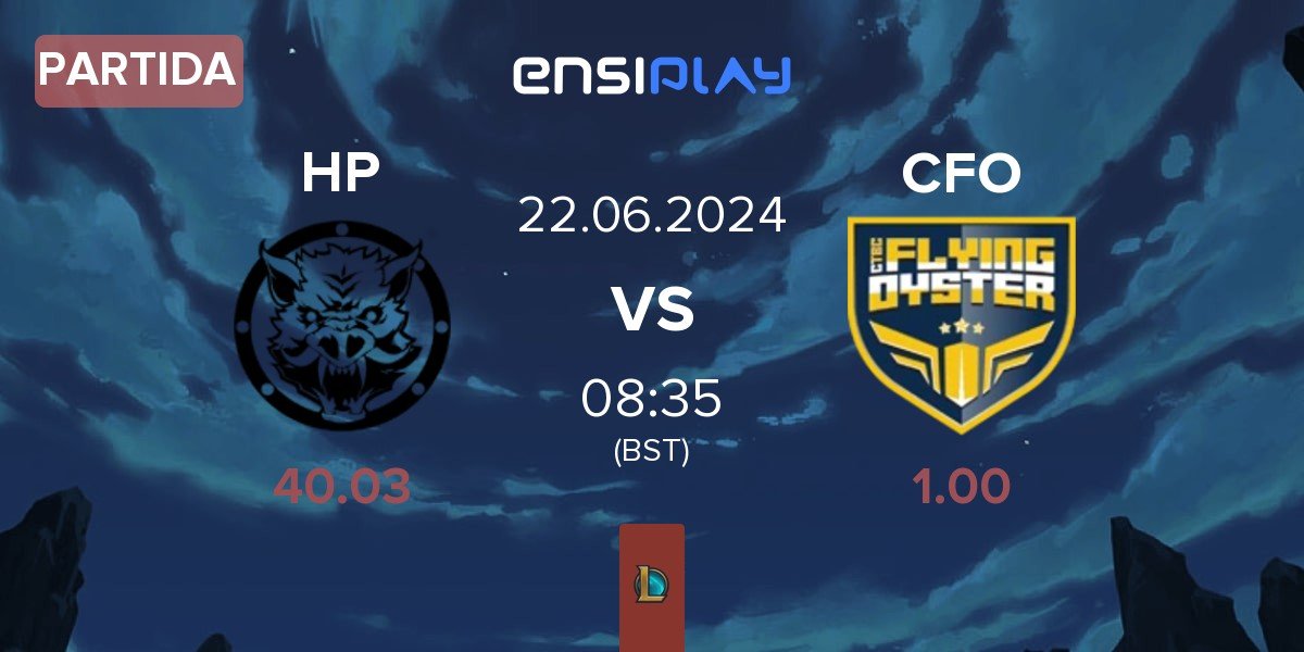 Partida HELL PIGS HP vs CTBC Flying Oyster CFO | 22.06