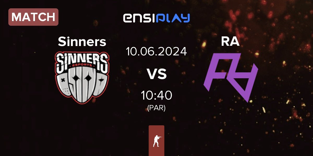 Match Sinners Esports Sinners vs Rare Atom RA | 10.06