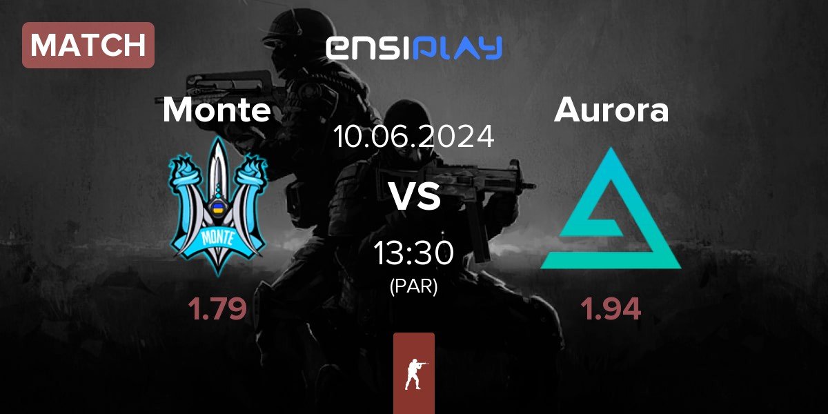Match Monte vs Aurora Gaming Aurora | 10.06