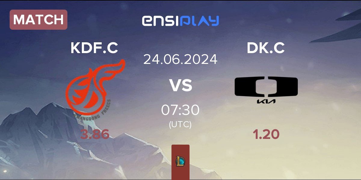 Match Kwangdong Freecs Challengers KDF.C vs Dplus KIA Challengers DK.C | 24.06