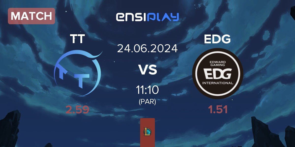 Match ThunderTalk Gaming TT vs EDward Gaming EDG | 24.06