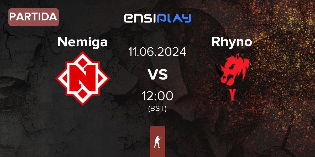 Partida Nemiga Gaming Nemiga vs Rhyno Esports Rhyno | 11.06