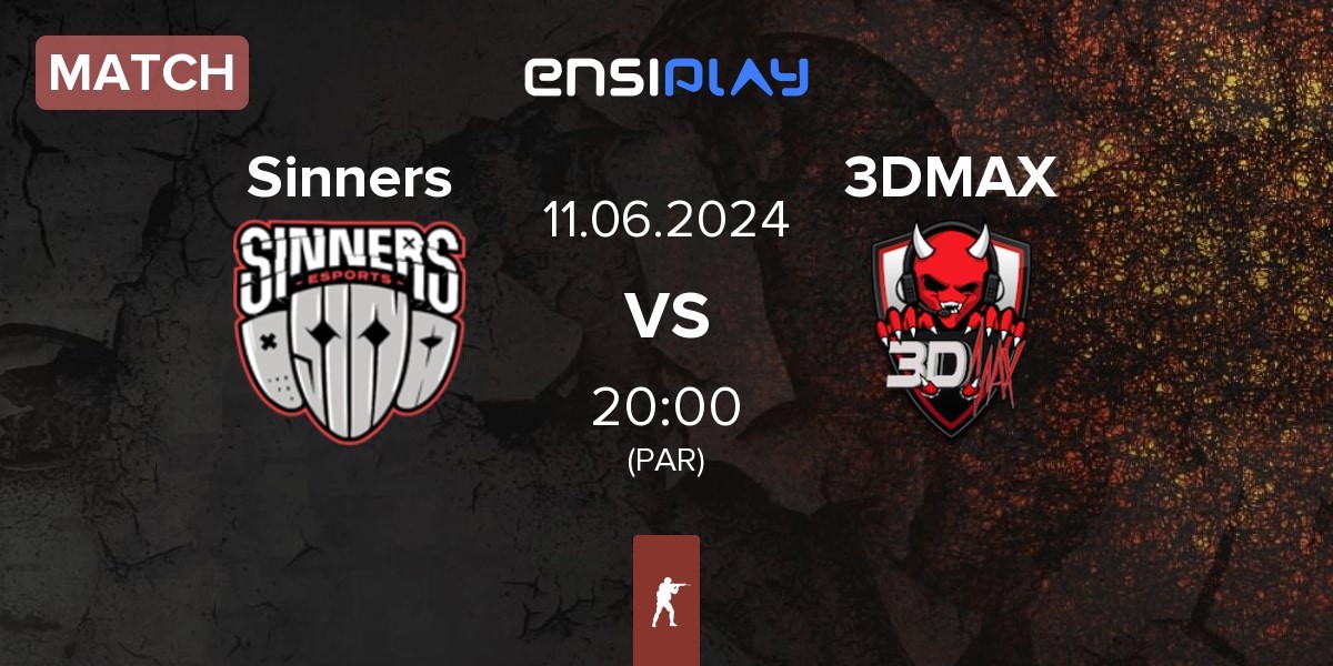 Match Sinners Esports Sinners vs 3DMAX | 11.06