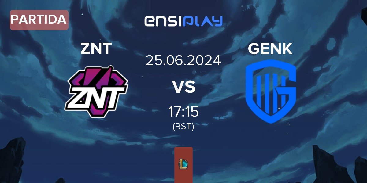 Partida ZennIT ZNT vs KRC Genk Esports GENK | 25.06