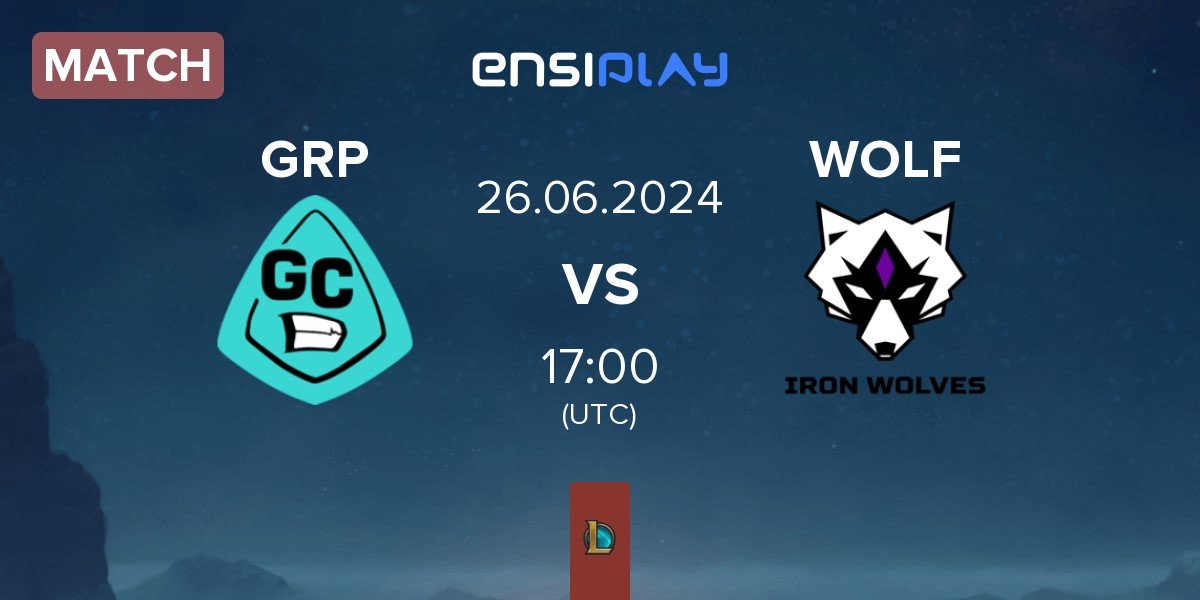 Match GRP Esports GRP vs Iron Wolves WOLF | 26.06