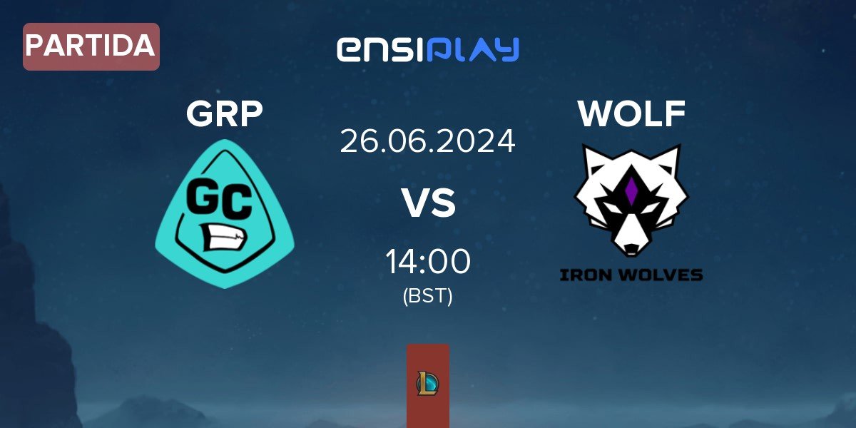 Partida GRP Esports GRP vs Iron Wolves WOLF | 26.06
