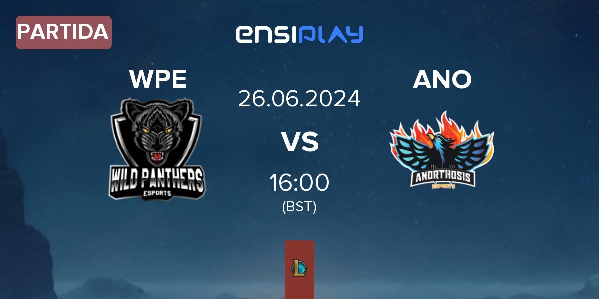 Partida Wild Panthers WPE vs Anorthosis Famagusta Esports ANO | 26.06