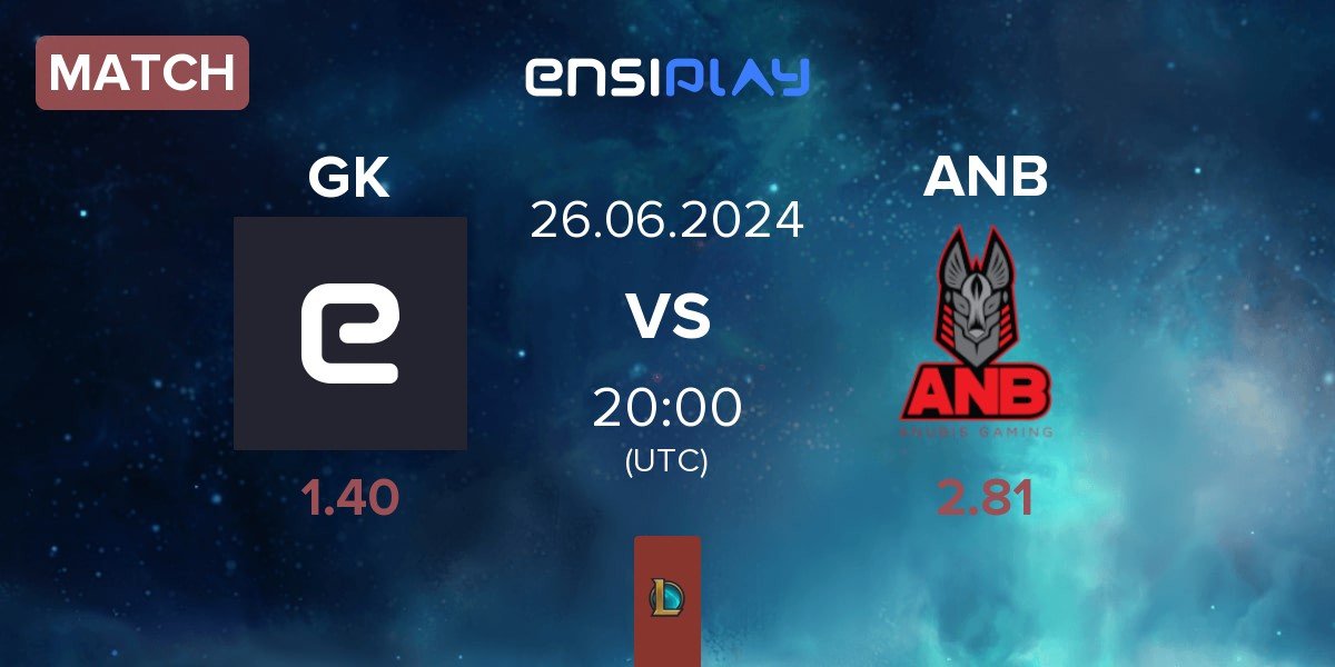 Match Geekay Esports GK vs Anubis Gaming ANB | 25.06