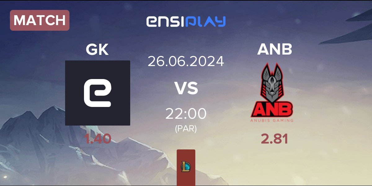 Match Geekay Esports GK vs Anubis Gaming ANB | 25.06