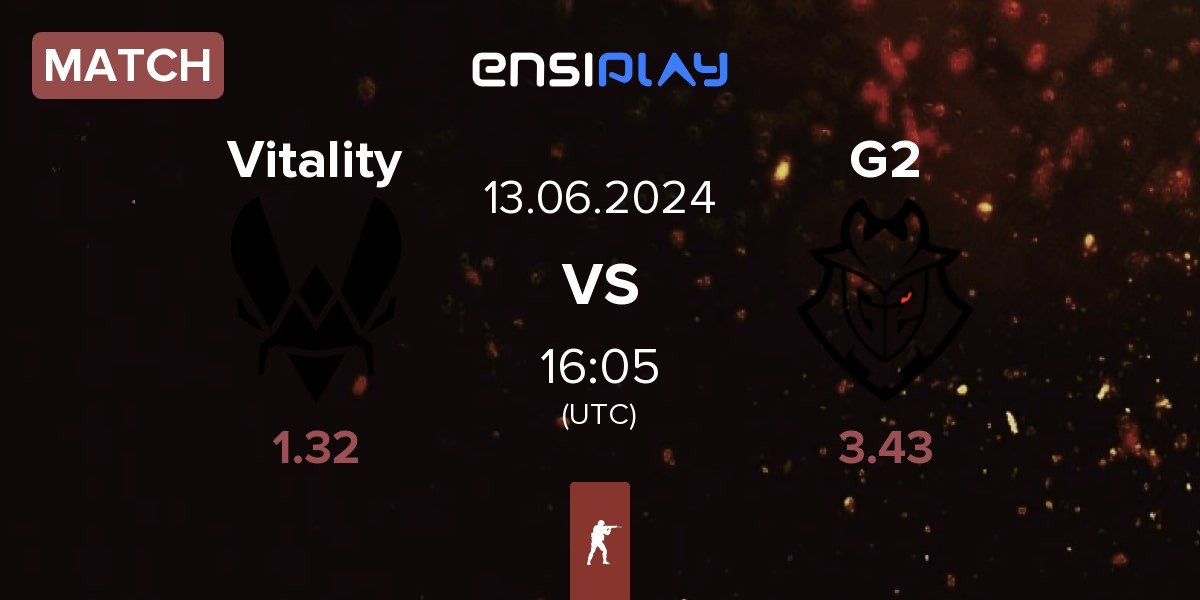 Match Team Vitality Vitality vs G2 Esports G2 | 13.06