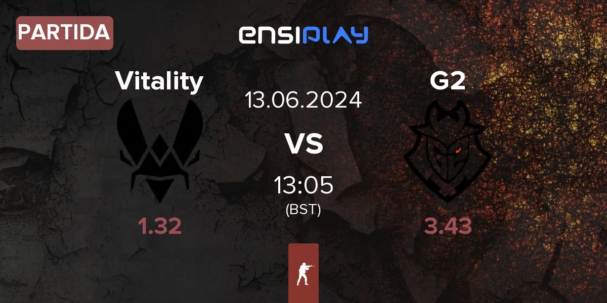Partida Team Vitality Vitality vs G2 Esports G2 | 13.06