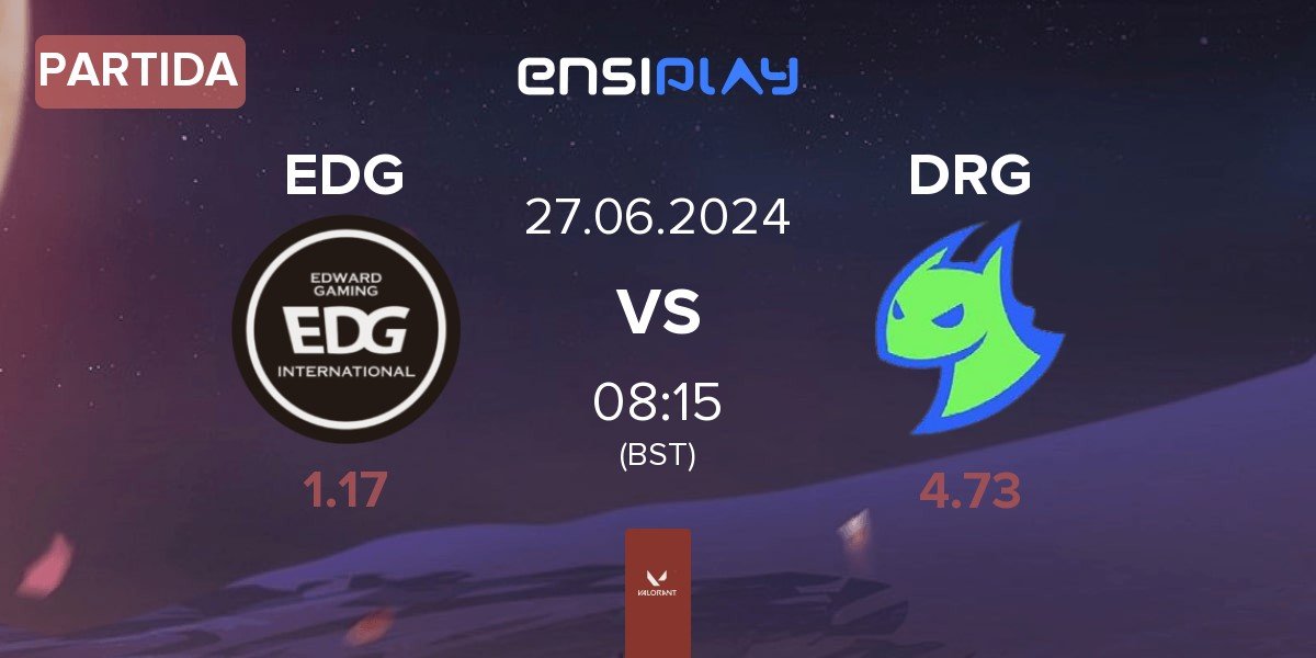 Partida Edward Gaming EDG vs Dragon Ranger Gaming DRG | 27.06