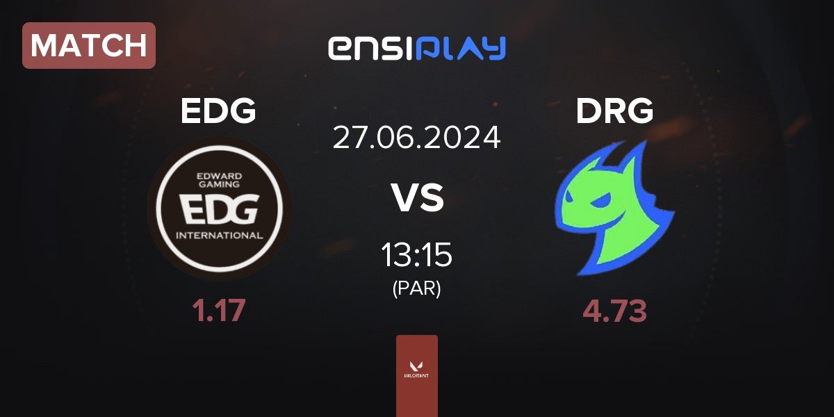 Match Edward Gaming EDG vs Dragon Ranger Gaming DRG | 27.06