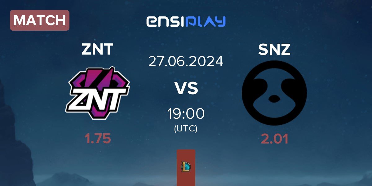 Match ZennIT ZNT vs SNOOZE esports SNZ | 27.06
