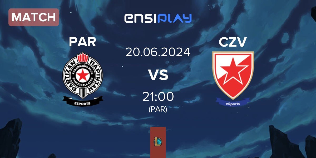 Match Partizan Esports PAR vs Crvena zvezda Esports CZV | 20.06