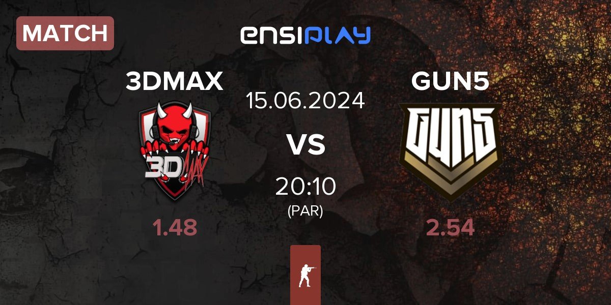 Match 3DMAX vs GUN5 Esports GUN5 | 15.06