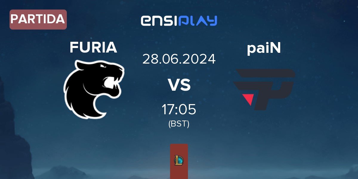 Partida FURIA Esports FURIA vs paiN Gaming paiN | 28.06