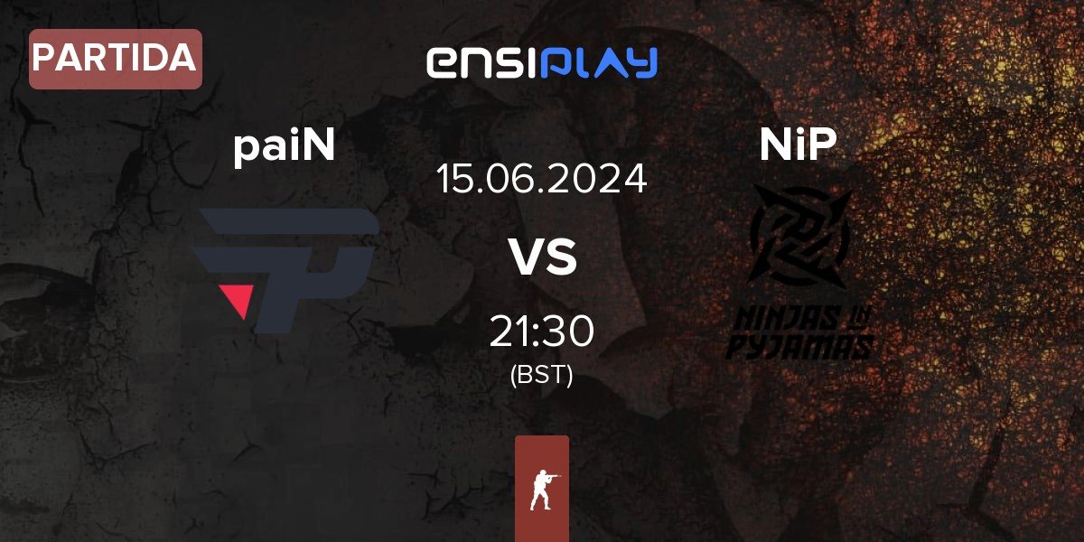 Partida paiN Gaming paiN vs Ninjas in Pyjamas NiP | 15.06