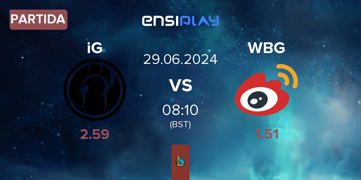 Partida Invictus Gaming iG vs Weibo Gaming WBG | 29.06