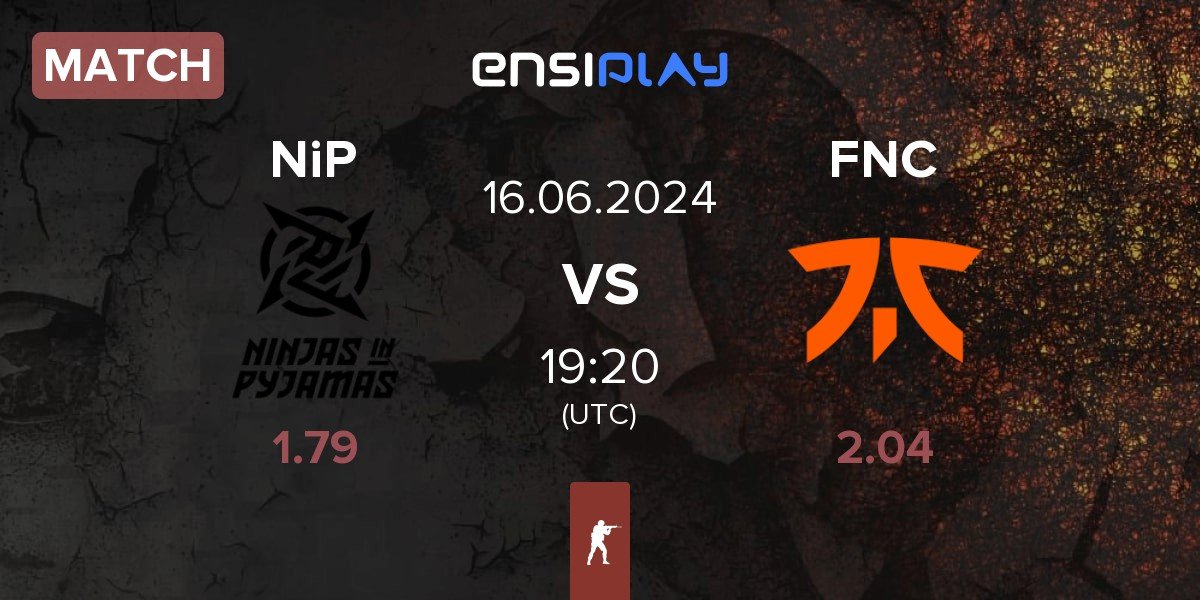 Match Ninjas in Pyjamas NiP vs Fnatic FNC | 16.06