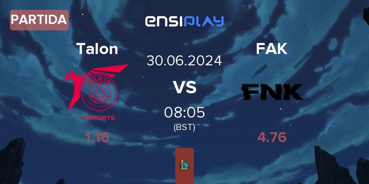 Partida PSG Talon Talon vs Frank Esports FAK | 30.06