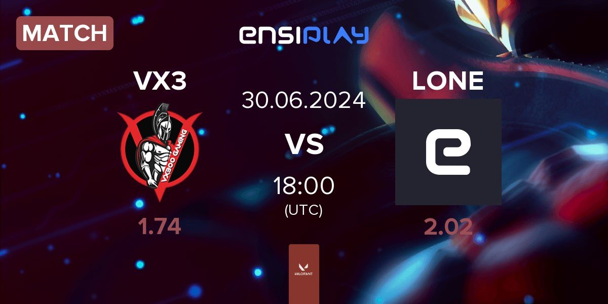 Match VX300 Gaming VX3 vs LONETEAM LONE | 30.06